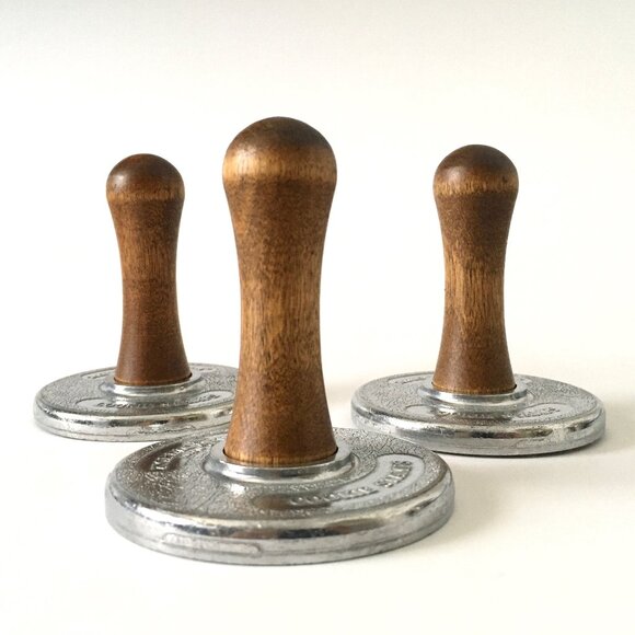 Set of 3 (Three) Nordic Ware Geo Cast Cookie Stamps Cutter Baking Press - Picture 3 of 15